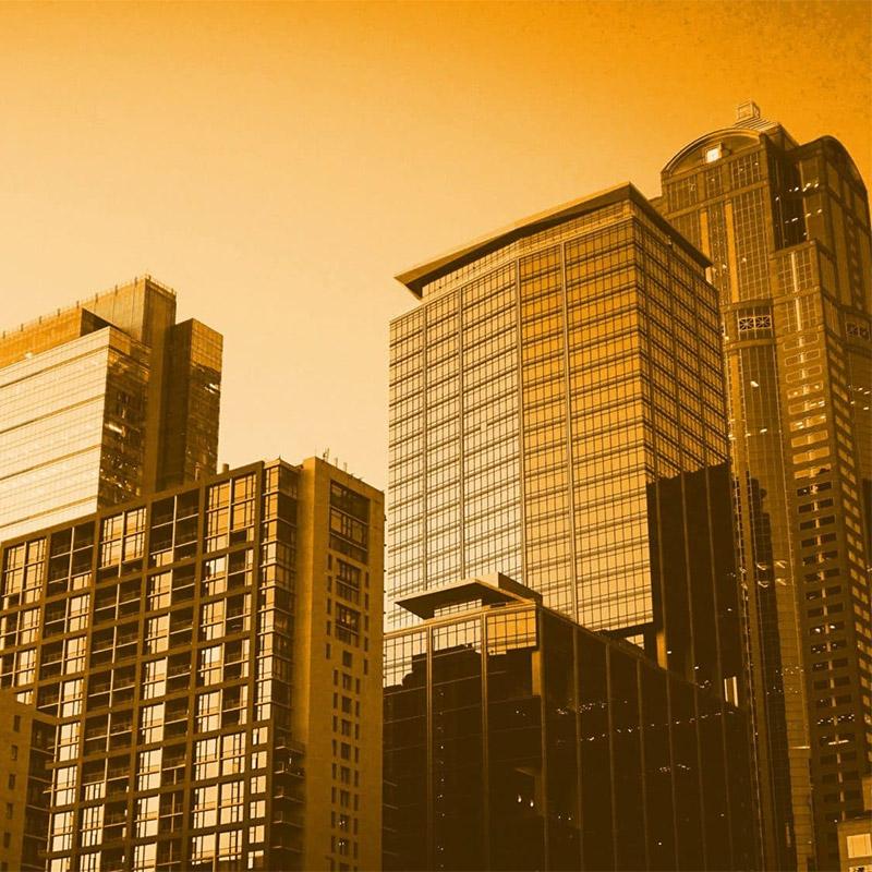 Buildings With Orange Hue