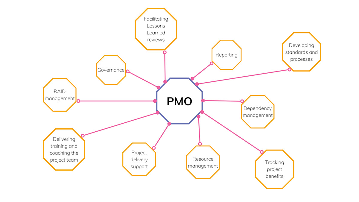 Pmo Activities Spider Diagram