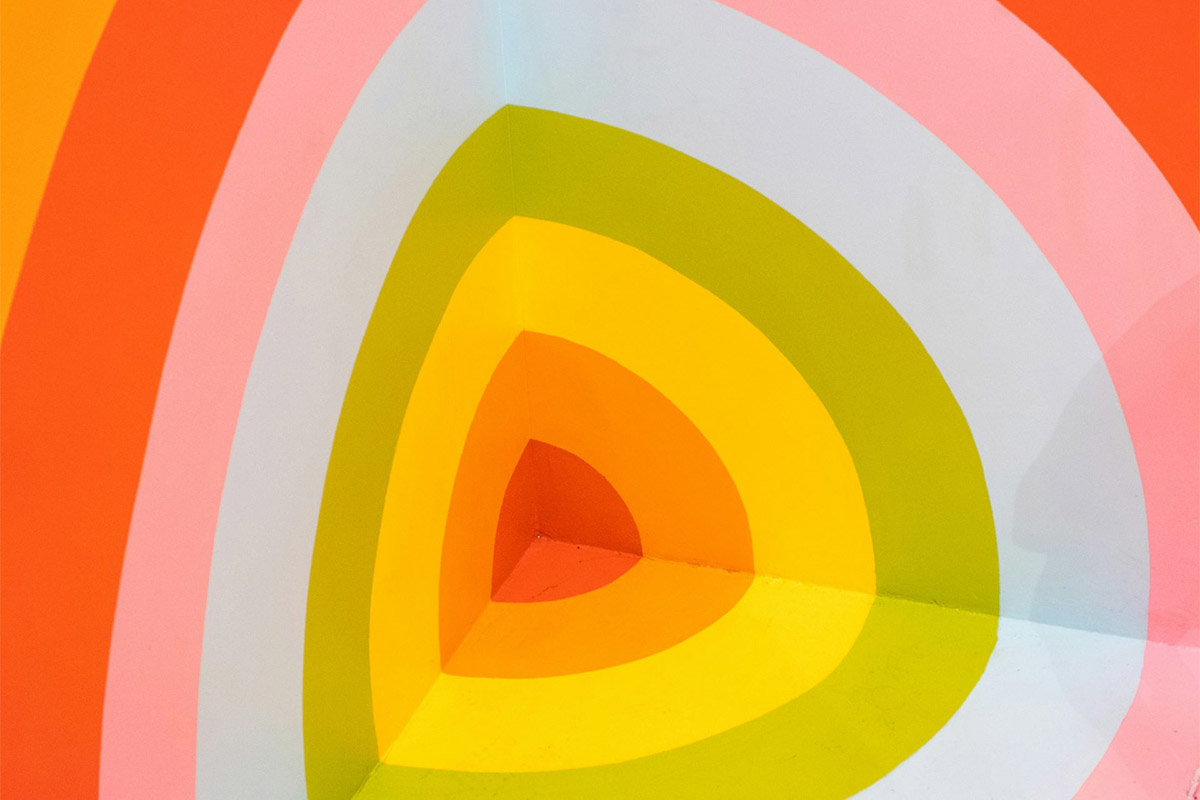 Abstract Coloured Wall