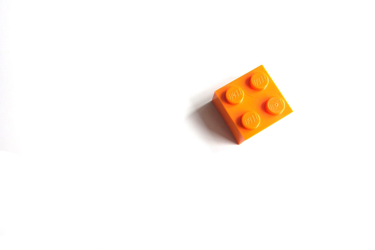 Orange Lego Brick