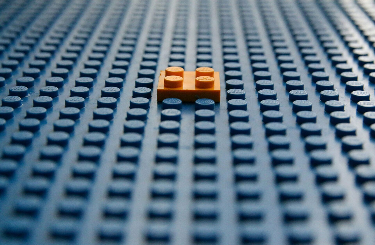Orange Lego Brick